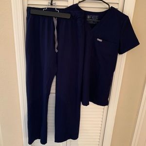 Navy Blue Figs scrubs